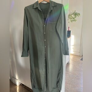 Frank & Eileen Sage Long Sleeve Dress